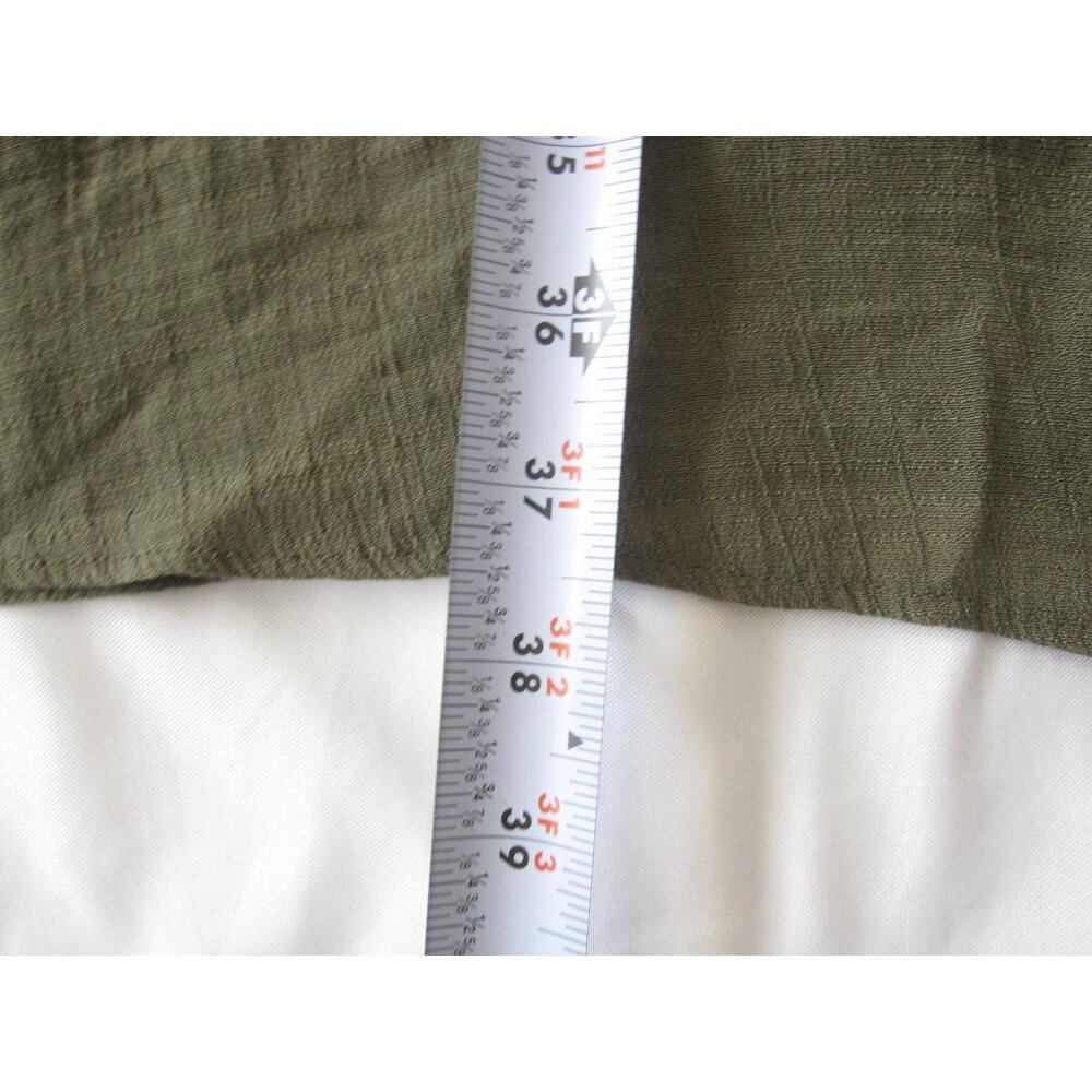 Just Found Olive Green Boho Peasant Dress Crochet Lace Bell Sleeve Sz 2X (WB514) - Picture 4 of 8